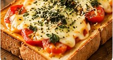 乾燥バジルのピザトースト