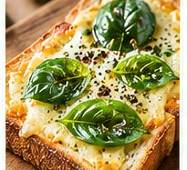 バジルチーズトースト